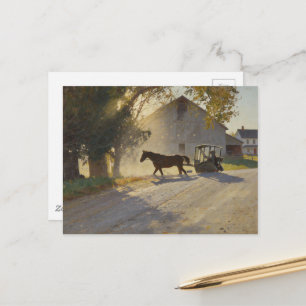 Postal Pintura de Caballo Amish