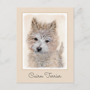 Postal Pintura de cachorro de Cairn Terrier - Arte origin