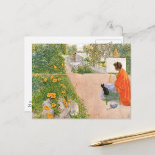 Postal pintura de Carl Larsson, Puente