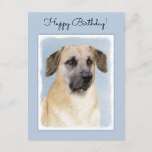 Postal Pintura de Chinook (Orejas caídas) - Arte Perro Or