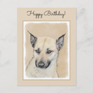 Postal Pintura de Chinook (Orejas puntiagudas) - Arte Per