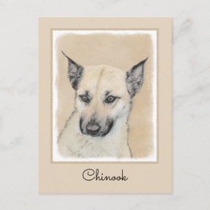 Postal Pintura de Chinook (Orejas puntiagudas) - Arte Per