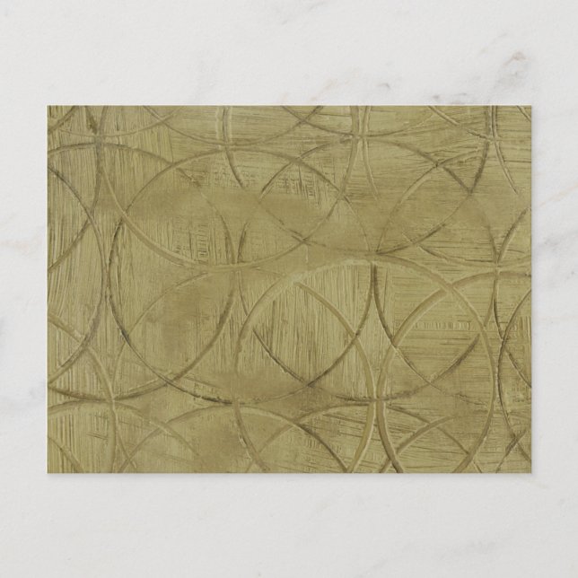 Postal Pintura de círculos vinculados de Jennifer Goldber (Anverso)