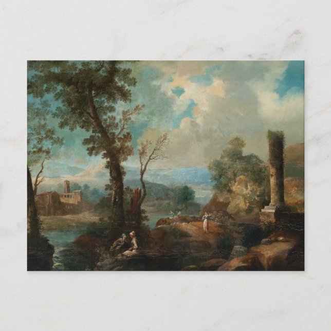 Postal Pintura de Claude Lorrain (Anverso)