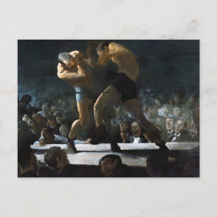 Postal Pintura de club de boxeo de George Bellows