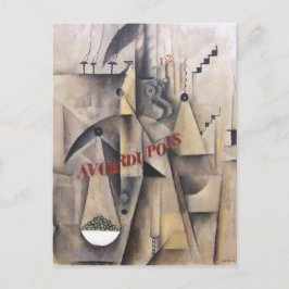 Postal Pintura de cubismo de Max Weber