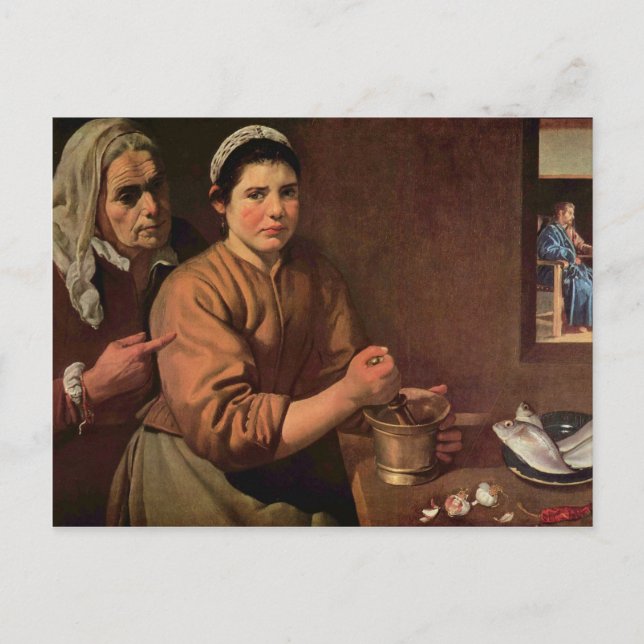 Postal Pintura de Deigo Velázquez (Anverso)