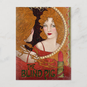 Postal Pintura de época de BLIND PIG™