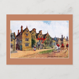 Postal Pintura de época Lygon Arms Broadway