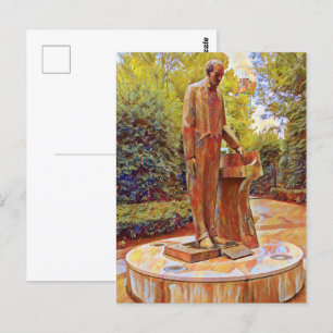 Postal Pintura de estatua de Sergei Rachmaninoff en Knoxv