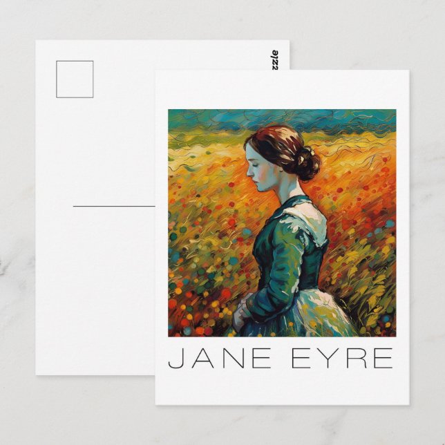 Postal Pintura de estilo Jane Eyre Monet (Anverso / Reverso)