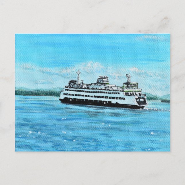 Postal Pintura de ferry (Anverso)