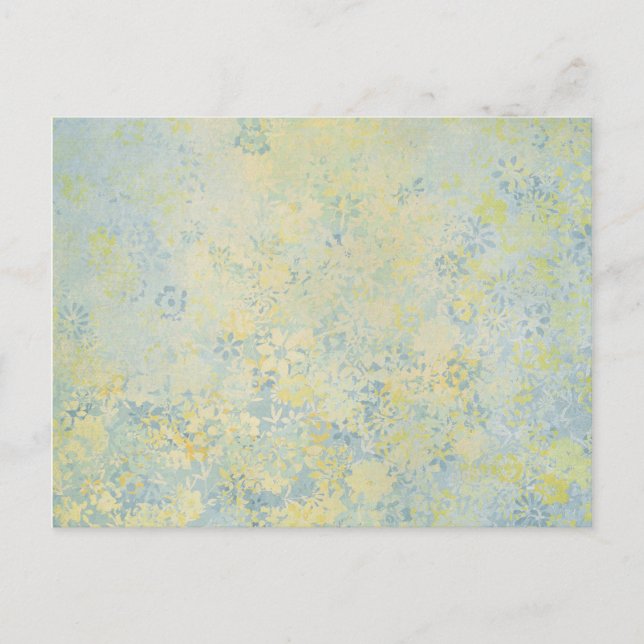 Postal pintura de flores (Anverso)