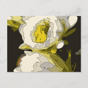 Postal Pintura de flores de Lily Pond