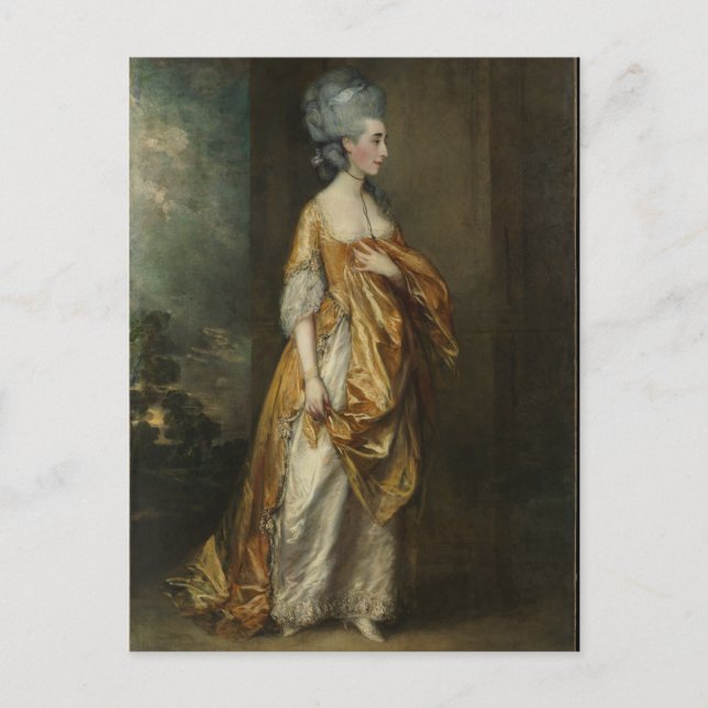 Postal Pintura de Gainsborough de la tolerancia Dalrymple (Anverso)