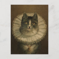 Pintura de gato de época del siglo XIX