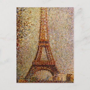 Postal Pintura de Georges Seurat: La Torre Eiffel (1889)
