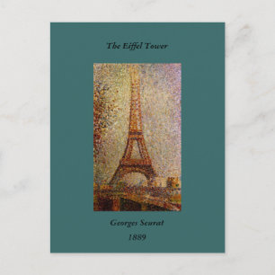Postal Pintura de Georges Seurat: La Torre Eiffel (1889)