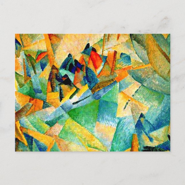 Postal Pintura de Gestel, Puerto de Mallorca, (Anverso)