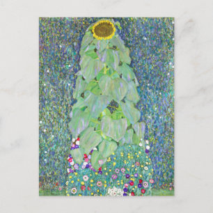 Postal Pintura de girasol de Gustav Klimt