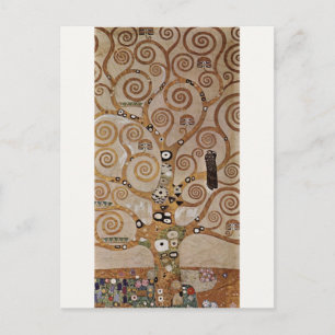 Postal Pintura de Gustav Klimt "El árbol de la vida" (190