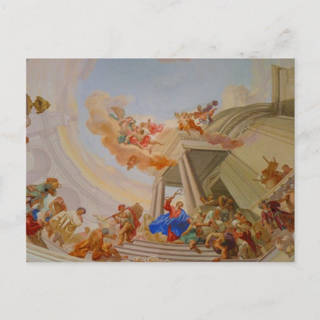 Postal pintura de iglesia de la abadía del monasterio ner (Anverso)