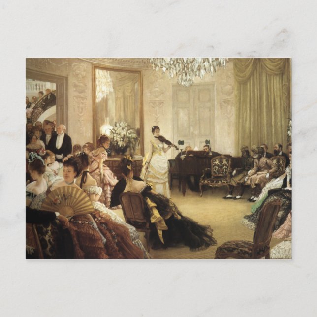 Postal Pintura de James Tissot (Anverso)