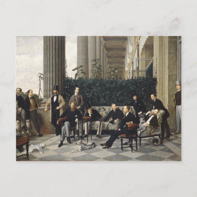 Postal Pintura de James Tissot (Anverso)