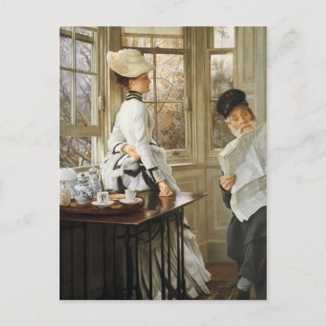 Postal Pintura de James Tissot (Anverso)