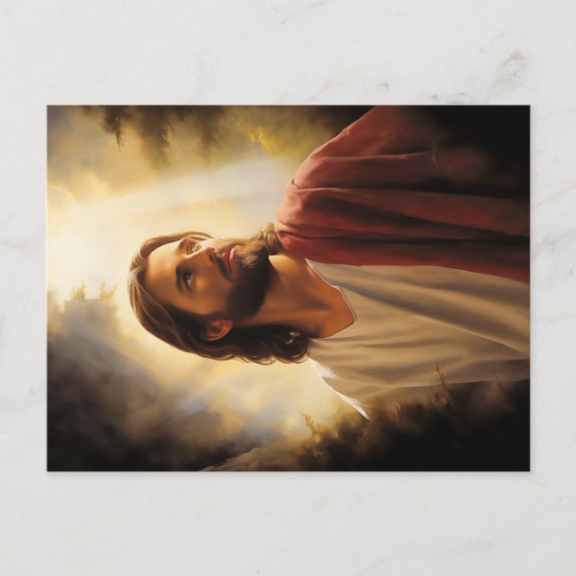 Postal Pintura de Jesucristo (Anverso)