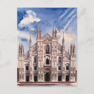 Postal Pintura de la catedral de Milán