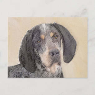 Postal Pintura de la cola de Bluetick - Ar de perro origi