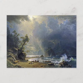 Postal Pintura de la Costa del Pacífico Bierstadt Puget S