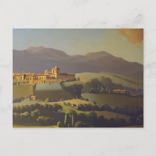 Postal Pintura de la Italia toscana