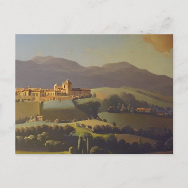 Postal Pintura de la Italia toscana (Anverso)