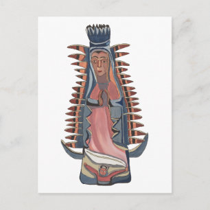 Postal pintura de la Virgen María Nuestra Señora de Guada