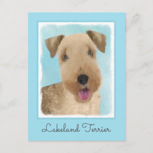 Postal Pintura de Lakeland Terrier - Arte de Perro Origin