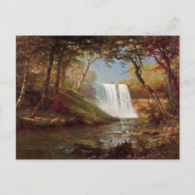 Postal Pintura de las cataratas del Minnehaha (Anverso)