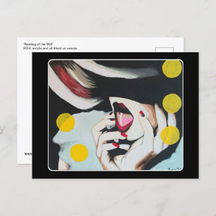 Postal Pintura de ‘lectura de la voluntad’ sobre un
