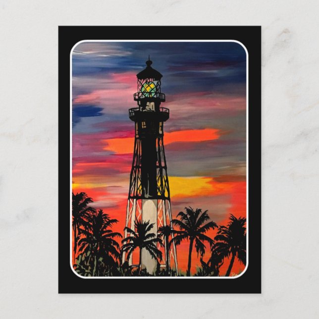 Postal Pintura de "Lighthouse Pop" (Anverso)