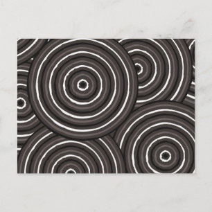 Postal Pintura de línea aborigen