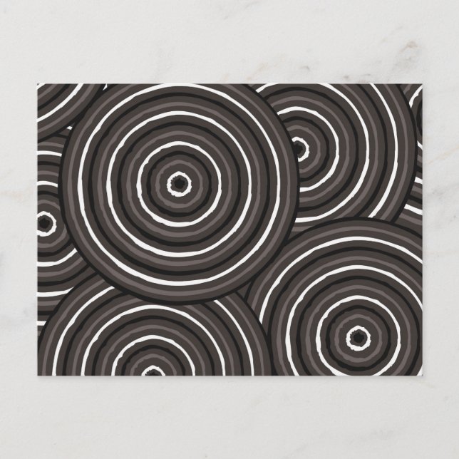 Postal Pintura de línea aborigen (Anverso)