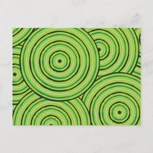 Postal Pintura de línea aborigen