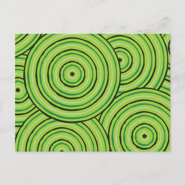 Postal Pintura de línea aborigen (Anverso)