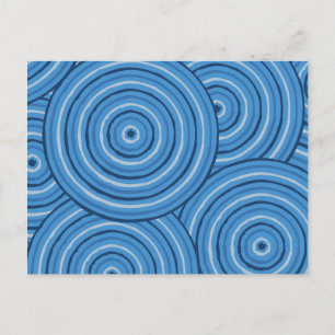 Postal Pintura de línea aborigen