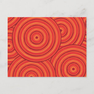 Postal Pintura de línea aborigen