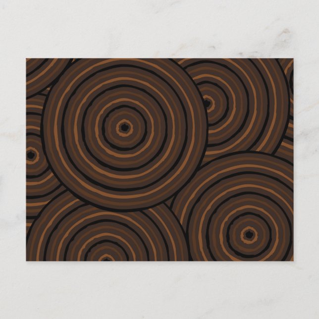 Postal Pintura de línea aborigen (Anverso)