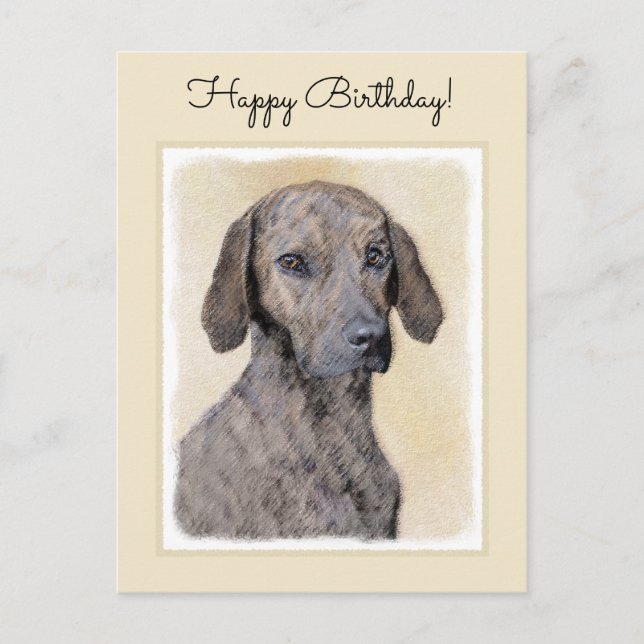 Postal Pintura de lott - Arte de perro original lindo (Anverso)