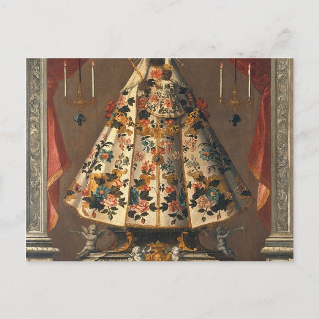 Postal Pintura de Madonna negra 1745 (Anverso)