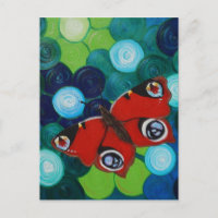 Pintura de mariposa pavo